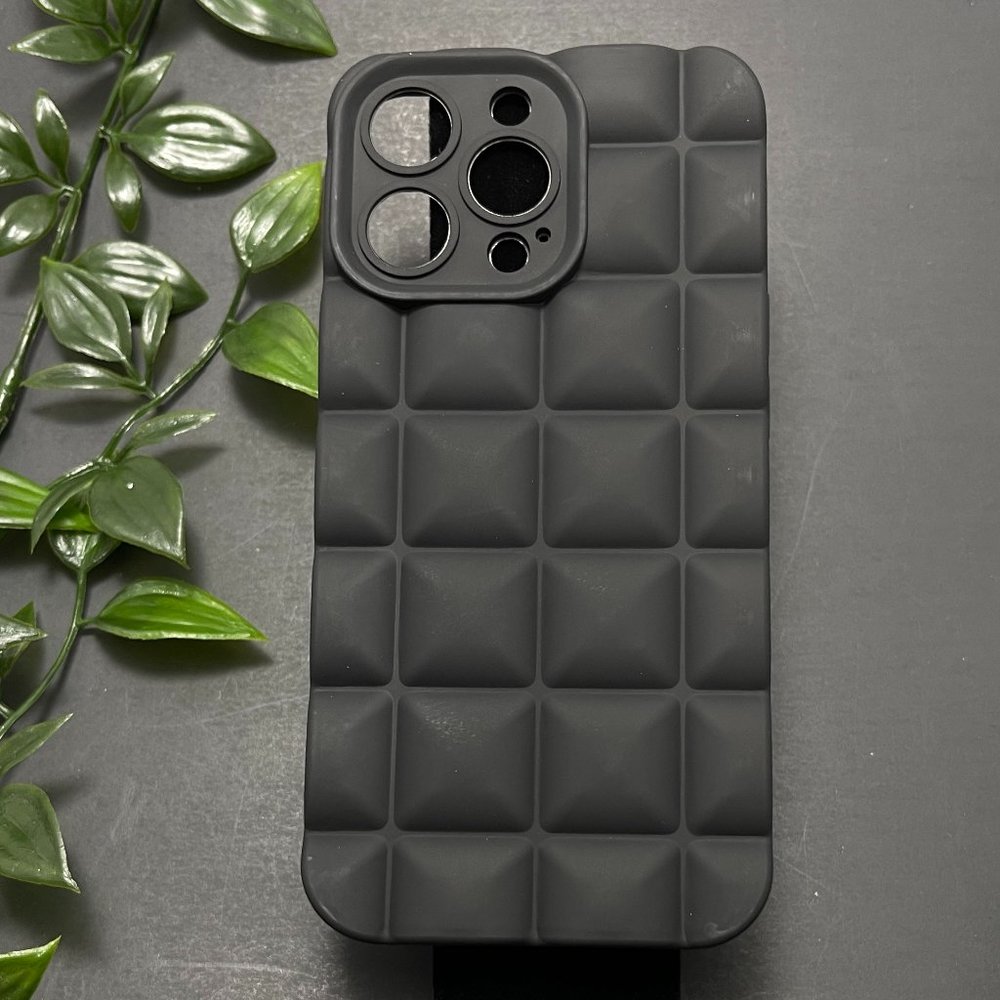 Matte Plain Classy Waffle Soft iPhone Case Shell- NEW